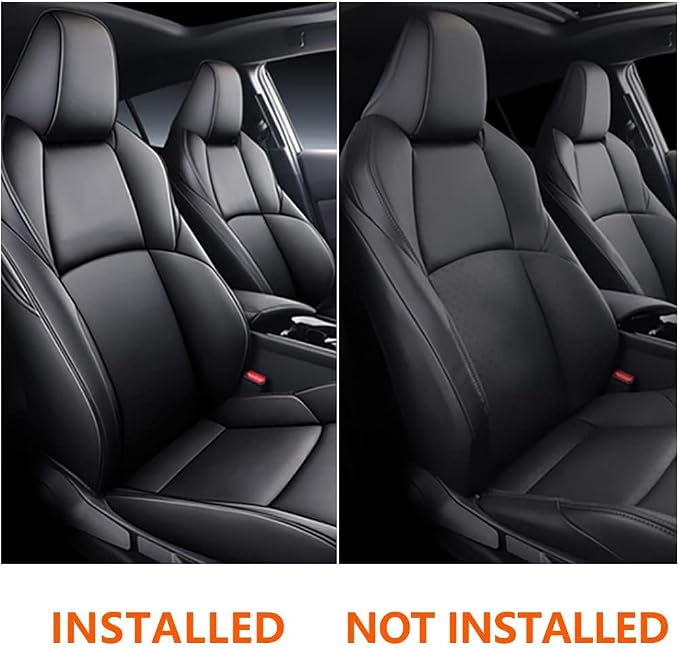 Seat Covers for Mazda 3 2019 2020 2021 2022 2023 2024 2025 2026 | Custom Fit Full Set Waterproof Aigbag Compatible,Faux Leather Car Mazda3 Seat Cover Black - Image 7