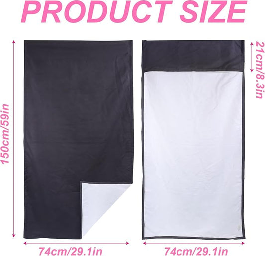 Car Seat Towel Covers Front Seats for Yoga,Gym,Workout,Sports,Running,Camping and Travel,Automotive Washable Sweat Towels Driver Seat Protector Cover Blanket for Cars Trucks (Black, 1Pcs) - Image 2