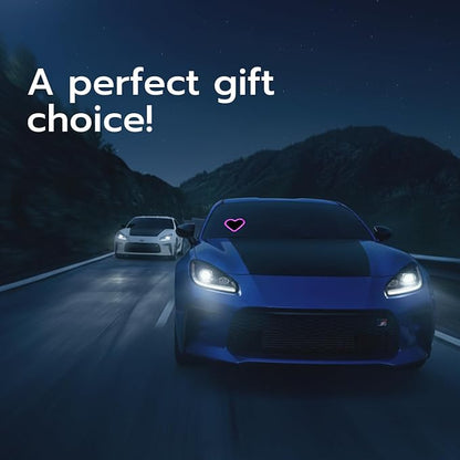 Mcbazel Car LED Ambient Light, Rechargeable Solar-Powered Heart-Shaped LED Light, 6 Lighting Modes, Romantic Car, Outdoor Decor, Ideal Gift for Couples, Women, Men - Pink (1 Pcs) - Image 8