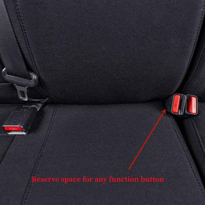 Tacoma Seat Covers Custom Fit for 2016-2023 Toyota Tacoma Access/Xtra Cab SR SR5,Fully Covered Polyester Truck Seat Protector-Full Set(Black) - Image 7