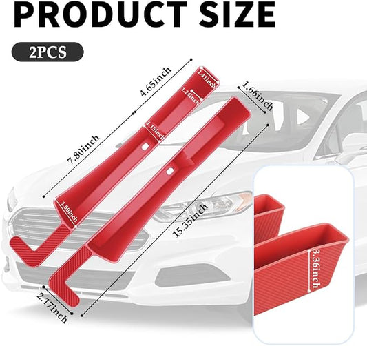 Stacool 2PCS New Car Seat Gap Filler with 2 Storage Areas,Stylish Car Seat Gap Storage for Stabilizing Phone,Keys Wallet,Universal Car Seat Gap Filler Organizer Interior Accessories (Carbon Red) - Image 2
