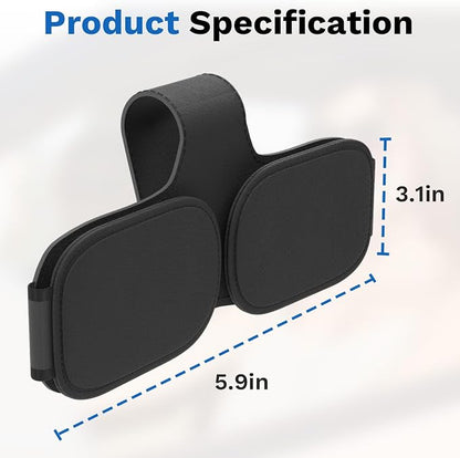 BFXM Sunglass Holder for Car Double Clip, Car Accessories | Sunglasses Holder Eyeglass Hanger Clip for Car Visor, Cars Sun Visor Ticket Card Clip - Image 3