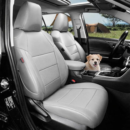Faux Leather Seat Covers for 2022-2026 Toyota Corolla Cross Hybrid | Full Set Suv Seat Cushion for Corolla Cross L/XLE/LE,Luxury Waterproof Car Seat Protector,Factory Look,Gray by Coverdream
