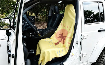 Car Seat Cover Towel for Front Seats Non-Slip with Headrest Pocket & Strap | Universal Fit for Cars Truck SUV|Car Seat Hoodie & Phocho Perfect After Gym Workout, Beach,Yoga and Running|Anti-dog Scratch - Image 8