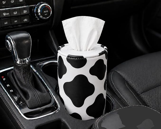 ROOMFUN Car Tissues Holder 4 Pack with Facial Tissues - Image 2