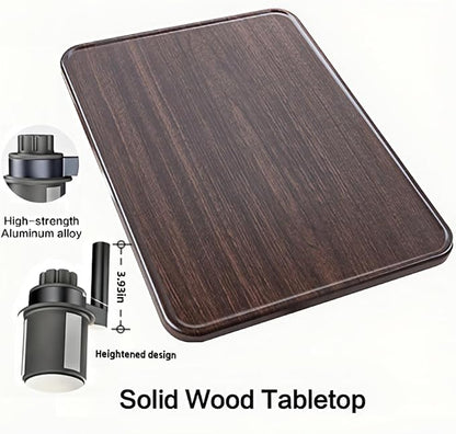 Car Desk for Laptop,360° Rotating Cup Holder Table，Wood Car Tray, Car Table & Car Food Tray，Steering Wheel Tray， Car Accessories for Women & Men. Compatible with Tesla Model Y/3/S, Ford F150& Most - Image 9