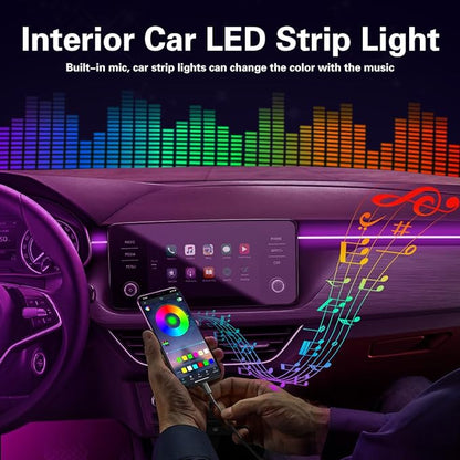 Interior Car Lights APP/Remote Control, 5 in 1 RGB USB Ambient Lighting Kit | 16 Million Colors & 29 Preset Modes, With 236 inches Fiber Optic, Music Mode Car Inside Lighting Accessories - Image 2