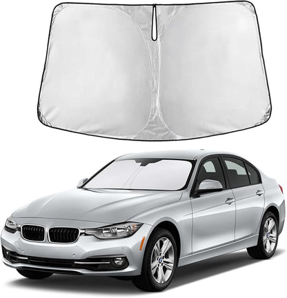 Autovir Windshield Sun Shade Fit for 2013-2016 2017 2018 BMW 3 Series | Sunshade, Front Car Window Shades Sun Visor, Blocks UV Rays & Heat, Car Accessories by Autovir