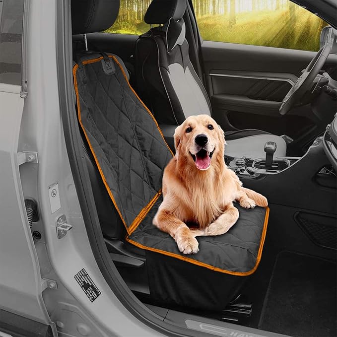 AsFrost Dog Car Seat Cover for Cars SUVs Trucks, Thicked 600D Oxford Heavy Duty Waterproof Front Car Seat Covers for Dogs Durable Nonslip Padded Pet Car Seat Protector with Side Flaps, 2 Pack | Thicked 600D Oxford,Heavy Duty, Waterproof,Durable, Nonsli... - Image 7