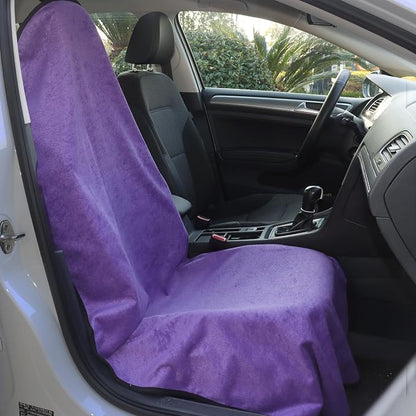 Car Seat Cover Protector Front Seats,for Gym Workout,Running,Swimming,Beach and Hiking,Waterproof Sweat Towel Bucket Seat Covers for Cars SUV Trucks (Purple, 1Pcs) - Image 8