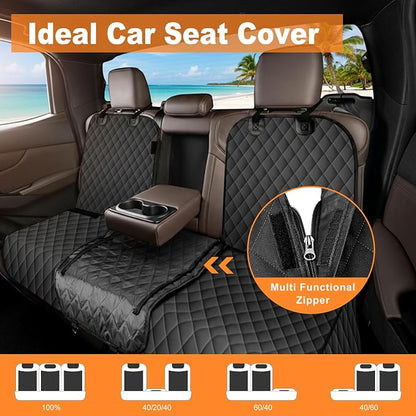 NECKORY Dog Car Seat Cover for Back Seat, Fits Cars/SUVs/Trucks, S-Black - Image 7