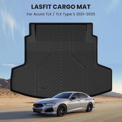 LASFIT Cargo Mat for Acura TLX & Type S 2021-2025 Sedan, Rear Trunk Liner | Rear Cargo Area, All Weather Premium TPE Trunk Mats, Raised Edge Design, Refined Interior Protection, Easy to Wash - Image 2