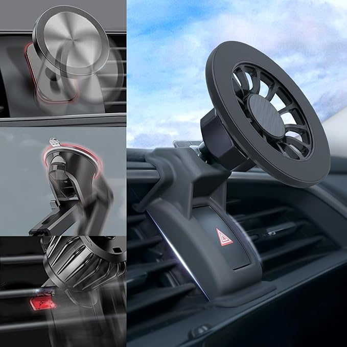for MagSafe Tundra/Sequoia Phone Mount, Exclusive Fit for Toyota Tundra 2007-2013 and 2008-2017 Sequoia, for iPhone 17/16/15/14/13/12/Mini Series, Air Vent Toyota Tundra/Sequoia Accessories - Image 3
