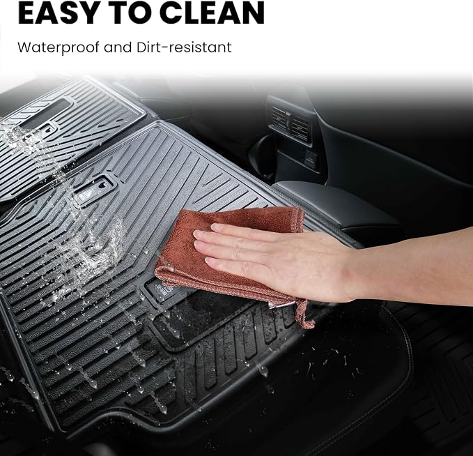 LASFIT Cargo Mat for Toyota 4Runner 2025 2026 (Fit 5/7 Seats) | All Weather Custom Fit Anti-Slip Pet Friendly Easy Clean TPE Rear Seat Backrest Mats for 6th Gen 4Runner, Black - Image 7