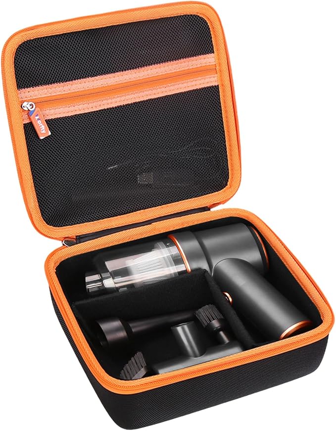 Hard Travel Case for KMM Handheld Car Vacuum Cleaner, Portable Auto Vacuum Cleaner Accessories Storage Bag Carrying EVA Case for KMM LT-117 9000Pa Air Duster - Image 7