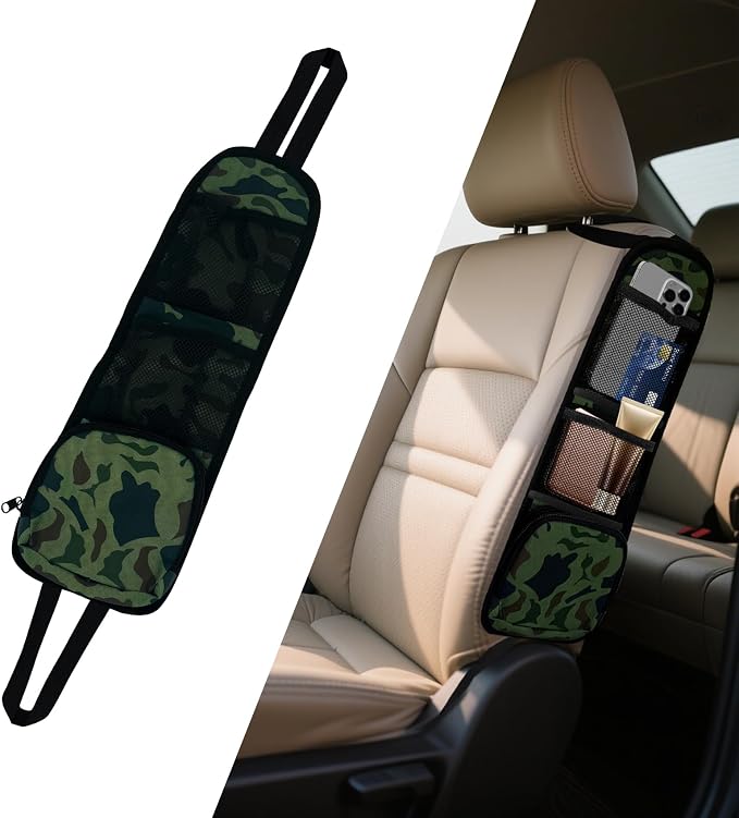 Car Seat Side Storage Pocket, Car Seat Organizer Hanging Bag (1, Camouflage) by Unknown