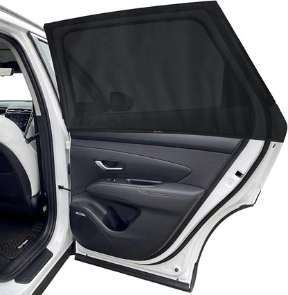EcoNour Car Window Screen for Hyundai Tucson (2022-2026) 2 Pack | Mesh Camping Window Covers | 100% Protection from UV | Baby Safe Privacy Blackout Window | Car Accessories by EcoNour