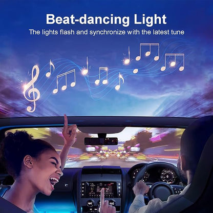 Car-Ambient-Lighting-Kit,RGB 18 in 1 256 LED with Wireless APP DIY Modes | Acrylic Interior Car LED Strip Light for Universal Cars - Image 9