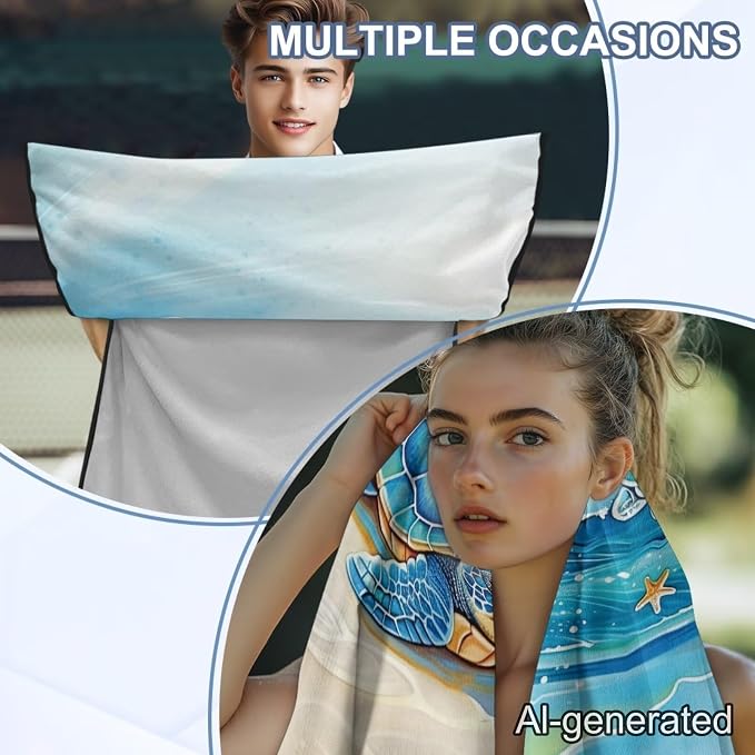 Beach Turtles Car Towel Seat Cover Soft Comfort Car Seat Towel Cover with Storage Bag Easy to Installation for Cars, Trucks, Sedans, Vans, SUVs - Image 5