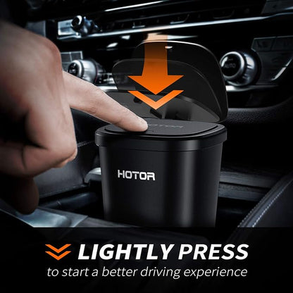 HOTOR Car Trash Can with Lid, 30 Trash Bags, Black, 2-Pack | Multipurpose Car Trash Cup and Garbage Can for Car, Office & Home, Suitable for Various Daily Storage and Disposal Needs - Image 2