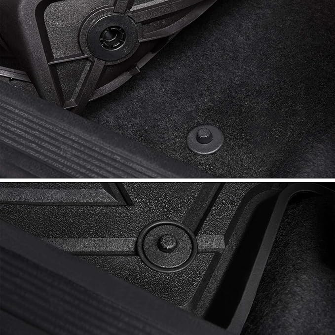 LASFIT Floor Mats for Ford Explorer 2020-2026 7 Passenger Accessories | TPE All Weather Protector Anti-Slip Floor Liners, 2026 2025 2024 2023 2022 2021 2020 Explorer 7 Seats 1st& 2nd& 3rd Row Black - Image 9