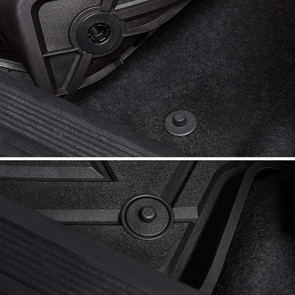 LASFIT Floor Mats for Ford Explorer 2020-2026 7 Passenger Accessories | TPE All Weather Protector Anti-Slip Floor Liners, 2026 2025 2024 2023 2022 2021 2020 Explorer 7 Seats 1st& 2nd& 3rd Row Black - Image 9