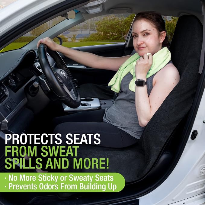 Season Guard Waterproof Towel Seat Cover,Universal Fit Non-Slip Front Cover - Image 6