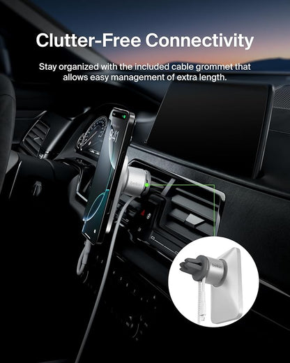 Belkin Magnetic Vent Mount Pro, MagSafe-Compatible Phone Holder for iPhone | Car phone mount, iPhone 17/16/15, Pixel 10 compatible, air vent mount, hands-free driving, road trips - Image 8
