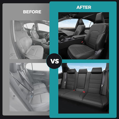 Custom Seat Covers for Toyota Camry 2025 2026 Hybrid, Black | Only Fit for Camry LE/SE 2025-2026, Full Coverage, Faux Leather, Protective, Scratch-resistant, Easy-clean - Image 7