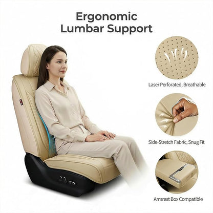 Fit for Venza Seat Covers Compatible with Toyota Venza 2009-2020 - Waterproof Breathable Leather Automotive Seat Cushions Protector,Airbag Compatible,Full Set 5 Seats(Beige) - Image 7