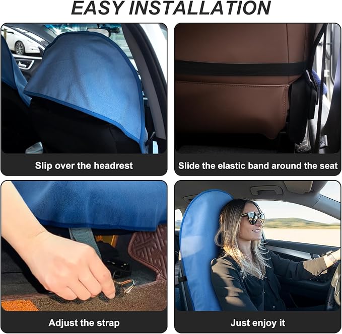 Waterproof Sweating Car Seat Cover for Post Gym Workout, Running, Swimming, Beach and Hiking, Universal Fit Non-Slip Bucket Seat Protector for Cars SUV Trucks, Machine Washable (Light Blue) - Image 2