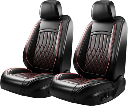 Fit Venza Car Seat Covers Compatible with Toyota Venza 2009-2020 - Waterproof Breathable Leather Seat Cushions Protector,Airbag Compatible,Only 2 Front seat Covers(Redline) - Image 7