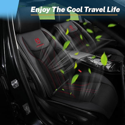 Cooling Car Seat Cushion Front Seat,12V&24V Cooling Seat Cover for Cars with 10 Fans,Cooled Seat Cover for Car SUV Truck Universal Fit (Black) - Image 7