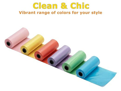 Ginsco 0.8 Gallons Disposable Trash Bags for Mini Car Trash Can, Portable Small Car Garbage Bags, Cars Accessories, Mini Trash Bags, Plastic Trash Bag for Cars/Home/Office (12 Rolls/180 Counts) Yellow - Image 4