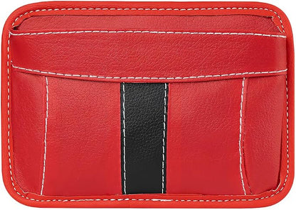 Car Seat Side Pocket Organizer, Leather Vehicle Seat Gap Filler Organizer, Automotive Console Side Cell Phone & Sunglasses Holder Storage Bag, Universal for SUV Automobile Truck (Red) - Image 7