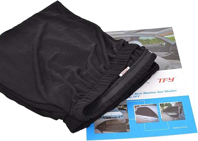 TFY Universal Car Rear Side-Door Square-Window Sunshades - for Vehicles with Side Windows 29.5Inch - 41.5Inch W x 19Inch H (Regular Rectangular Window) | Universal Fit | Sunshade | Glare reduction | Easy installation | Secure hold | Lightweight & porta... - Image 7