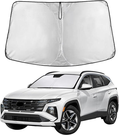 Autovir Windshield Sun Shade Fit for 2022-2024 2025 2026 Hyundai Tucson | Sunshade, Front Car Window Shades Sun Visor, Blocks UV Rays & Heat, Car Accessories by Autovir