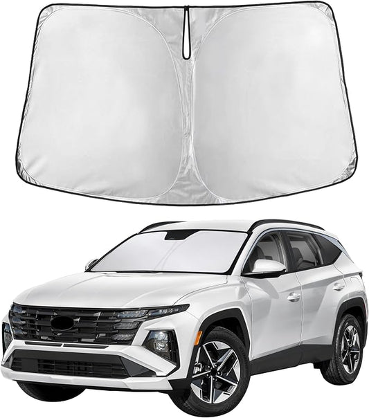 Autovir Windshield Sun Shade Fit for 2022-2024 2025 2026 Hyundai Tucson | Sunshade, Front Car Window Shades Sun Visor, Blocks UV Rays & Heat, Car Accessories by Autovir