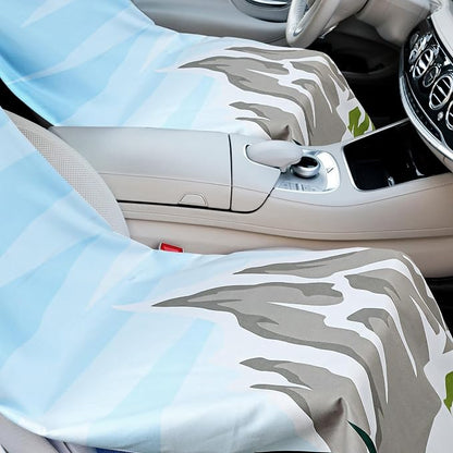 Hahafelt 2 Pack Car Seat Towel Cover with Storage Bag, National Park 1 | 63 x 32 in Car Towel Seat Cover Non Slip Waterproof, Gym Workout Swimming Running, Machine Washable Sweat Absorbent Protector - Image 4