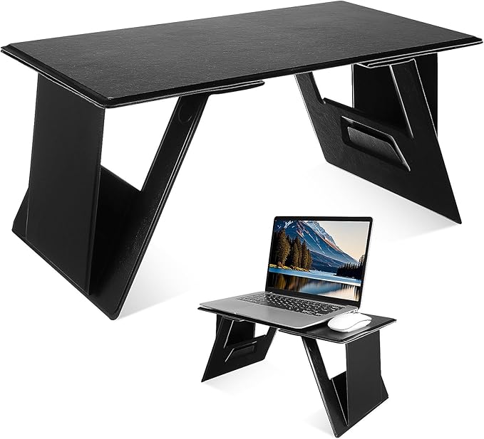SEWACC Foldable Lap Desk with Adjustable Angles, Bed Table for Laptop and Writing, Car Table Tray for Travel and Home Use by SEWACC