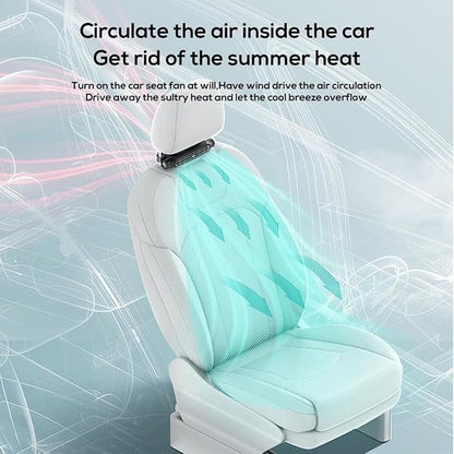 2 Pack Car Seat Fan for Backseat for Kids, Mini Portable Battery Operated Back Seat Baby Quiet Headrest Neck Cooling Fan with 3 Adjustable Wind Speeds All Cars Vehicle RV Truck - Image 4