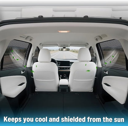 ZATOOTO Mesh Car Window Shades for Subaru Forester 2019-2024 | Mesh Shades Ventilate, Block Sun & Preserve Privacy, Easy Install, Note: Unfold Gently, Edges Wear With Frequent Use. - Image 2
