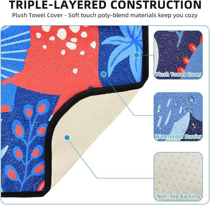 Waterproof Sweating Car Seat Cover for Post Gym Workout, Running, Swimming, Beach and Hiking, Universal Fit Non-Slip Bucket Seat Protector for Cars SUV Trucks, Machine Washable (Dinosaur) - Image 2