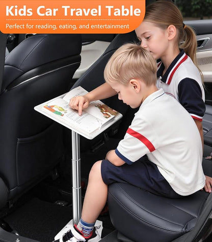 Car Seat Tray Table, Height Adjustable Travel Tray for Kids/Adults, Car Lap Desk for Laptop Computer Tablet Book, Front Passenger/Rear Seat Food Eating, Essentials Accessories for Long Trips - Image 3