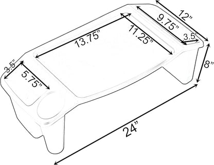 QI003253G Kids Lap Desk Tray, Portable Activity Table, Green, 1 Piece - Image 4