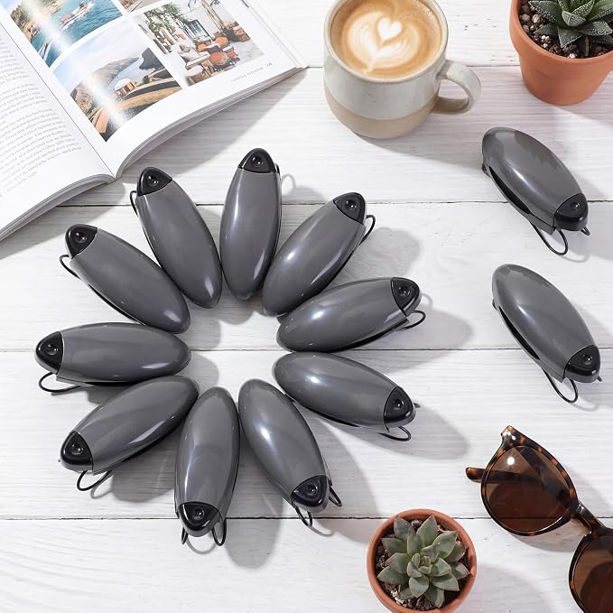 Frienda 5 Pcs Car Sun Visor Clip Sunglasses Holder,Gray | Visor Clips for Eyeglasses, Securely Holds Glasses, Ticket Card Holder, Metal Shell Spring Clip, For Women Men Drivers - Image 8