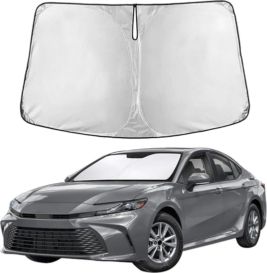 Autovir Windshield Sun Shade Fit for 2025 2026 Toyota Camry | Sunshade, Front Car Window Shades Sun Visor, Blocks UV Rays & Heat, Car Accessories by Autovir