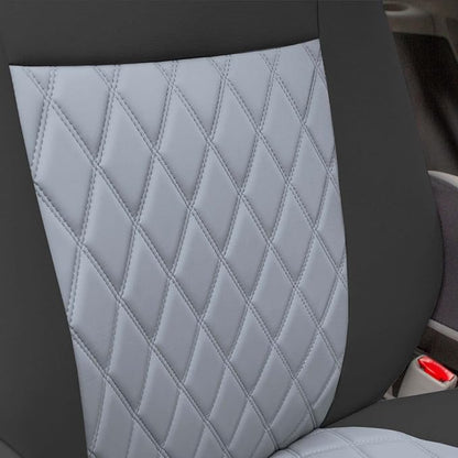 FH Group Custom Fit Car Seat Covers Specifically Made for 2011-2020 Toyota Sienna 7 Seater with Ultraflex Neoprene Water Resistant Automotive Seat Covers - 2nd Row Gray - Image 3