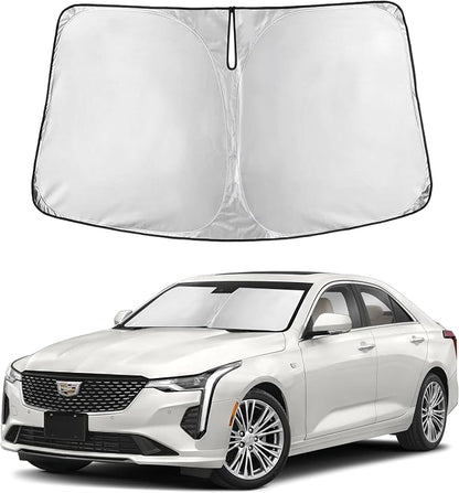 Autovir Windshield Sun Shade Fit for 2020-2023 2024 2025 Cadillac XT6 | Sunshade, Front Car Window Shades Sun Visor, Blocks UV Rays & Heat, Car Accessories by Autovir
