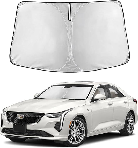 Autovir Windshield Sun Shade Fit for 2020-2023 2024 2025 Cadillac XT6 | Sunshade, Front Car Window Shades Sun Visor, Blocks UV Rays & Heat, Car Accessories by Autovir